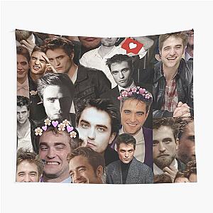 Robert Pattinson Photo Collage high quality Tapestry