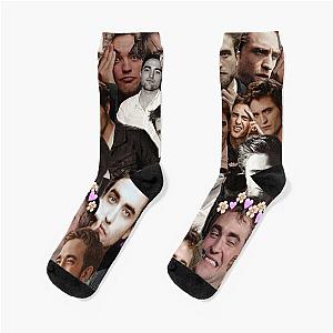 Robert Pattinson Photo Collage high quality Socks