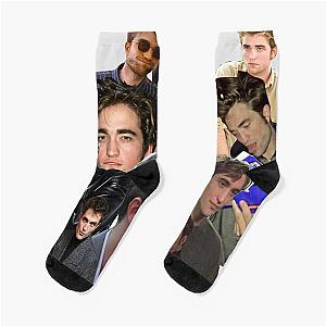 HIGH QUALITY Robert Pattinson photo collage  Socks