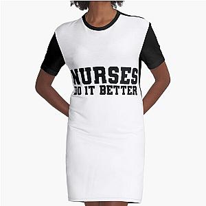 Nurses Do It Better T Shirt -as worn by Robert Plant Jimmy Page Graphic T-Shirt Dress