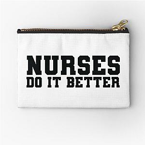 Nurses Do It Better T Shirt -as worn by Robert Plant Jimmy Page Zipper Pouch