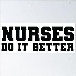 Nurses Do It Better T Shirt -as worn by Robert Plant Jimmy Page Poster