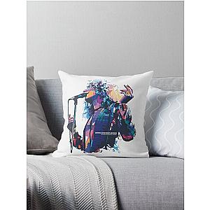 Robert Plant in WPAP style   Throw Pillow