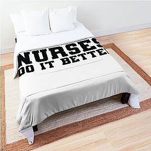 Nurses Do It Better T Shirt -as worn by Robert Plant Jimmy Page Comforter