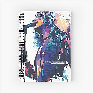 Robert Plant in WPAP style   Spiral Notebook