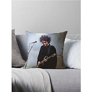 robert smith the cure band Throw Pillow