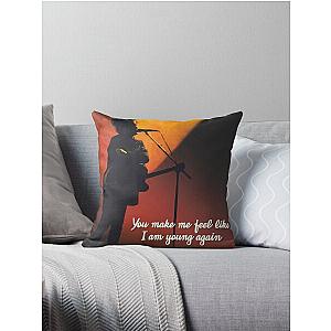 The Cure - Robert Smith silhouette Throw Pillow