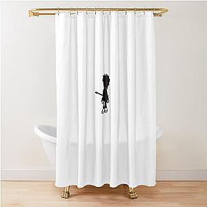 Robert Smith (The Cure) cartoon  Shower Curtain