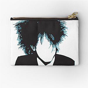 inspired by Robert Smith of the Cure blue Zipper Pouch