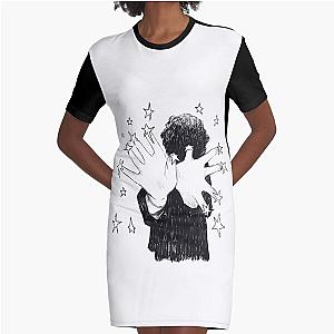 The Cure Robert Smith Stars Graphic T-Shirt Dress