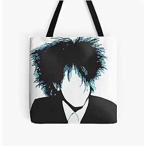 inspired by Robert Smith of the Cure blue All Over Print Tote Bag