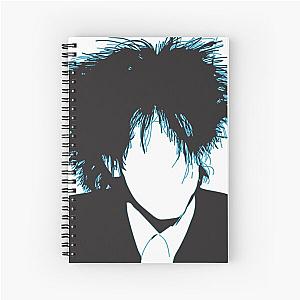 inspired by Robert Smith of the Cure blue Spiral Notebook