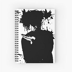 Robert Smith Paint Splatter Silhouette  Spiral Notebook