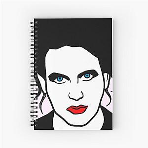 Portrait Illustration Robert Smith Spiral Notebook