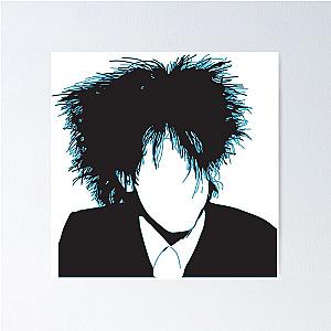 inspired by Robert Smith of the Cure blue Poster