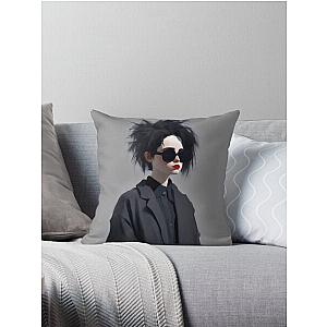 Robert Smith is a girl Throw Pillow