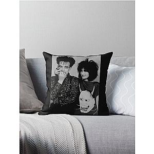 Robert Smith and Siouxsie Sioux Music Throw Pillow