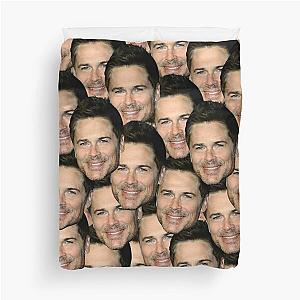 Rob Lowe head design Duvet Cover