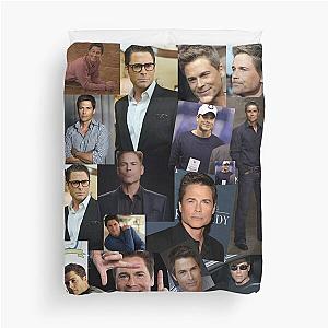 Rob Lowe Actor Aesthetic Collage Duvet Cover