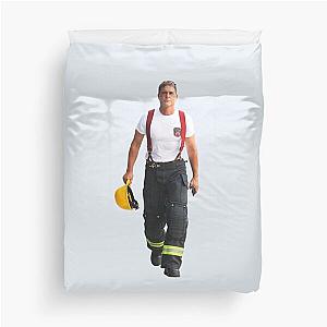 Rob Lowe Firefighter Duvet Cover