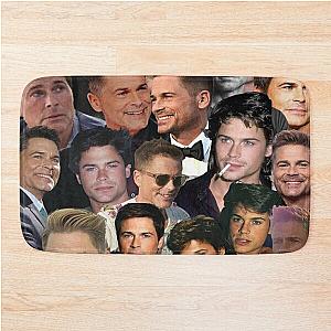 rob lowe 2 photo collage Bath Mat