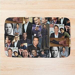 Rob Lowe Actor Aesthetic Collage Bath Mat