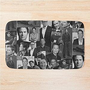 Rob Lowe Actor Black and White Aesthetic Collage Bath Mat