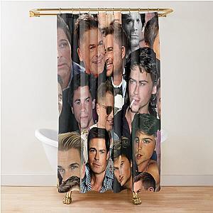 rob lowe 2 photo collage Shower Curtain