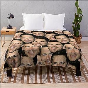 Rob Lowe head design Throw Blanket