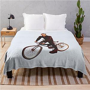 Rob Lowe on a Bike Throw Blanket