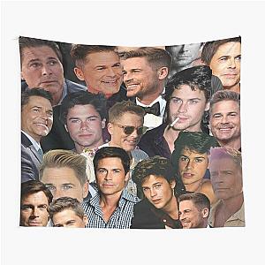 rob lowe 2 photo collage Tapestry