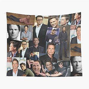 Rob Lowe Actor Aesthetic Collage Tapestry