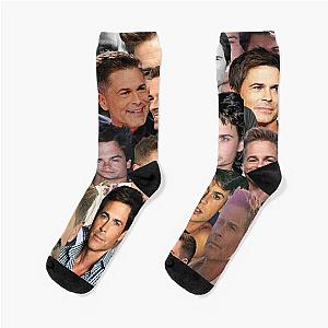 rob lowe 2 photo collage Socks