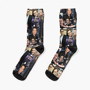 Rob Lowe Actor Aesthetic Collage Socks