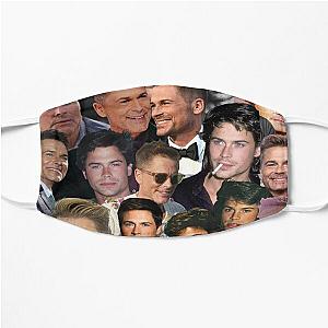 rob lowe 2 photo collage Flat Mask