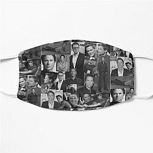 Rob Lowe Actor Black and White Aesthetic Collage Flat Mask