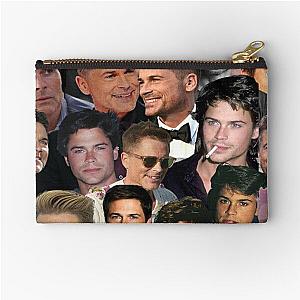 rob lowe 2 photo collage Zipper Pouch