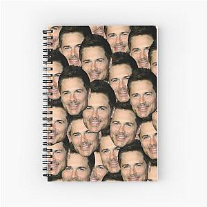 Rob Lowe head design Spiral Notebook