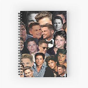 rob lowe 2 photo collage Spiral Notebook