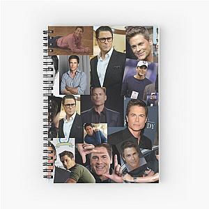 Rob Lowe Actor Aesthetic Collage Spiral Notebook