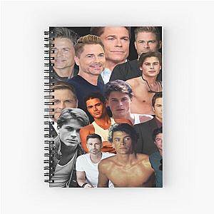 rob lowe photo collage Spiral Notebook