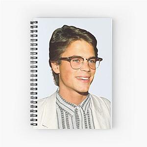 Rob Lowe Glasses Spiral Notebook