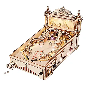 Robotime ROKR 3D Pinball Machine Vintage Style Wooden Puzzles