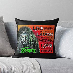 Rob Zombie Dragula Poster - Rob Zombie Live Through The Ditches And Laugh Throw Pillow RB2709