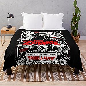 Vintage rob zombie band art Throw Blanket RB2709