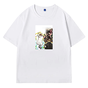Riffs & Roses Rock Is A Ladys Modesty T-Shirts