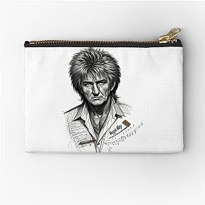 Rod Stewart in Sketch Zipper Pouch