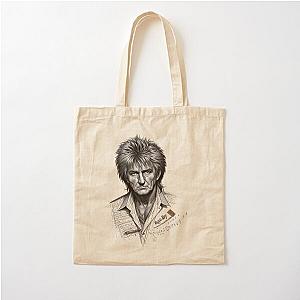 Rod Stewart in Sketch Cotton Tote Bag