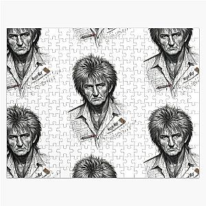 Rod Stewart in Sketch Jigsaw Puzzle