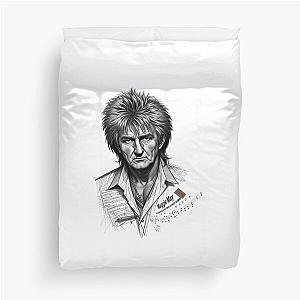 Rod Stewart in Sketch Duvet Cover